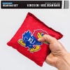 image:imageNCAA College Dual Sided Bean Bags by Wild Sports 8 Count Premium Toss Bags for Cornhole Set  Great for Tailgates Outdoors BackyardKansas Jayhawks