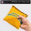 image:imageNFL Pro Football Dual Sided Bean Bags by Wild Sports 8 Count Premium Toss Bags for Cornhole Set  Great for Tailgates Outdoors BackyardLos Angeles Chargers