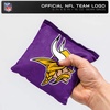 image:imageNFL Pro Football Dual Sided Bean Bags by Wild Sports 8 Count Premium Toss Bags for Cornhole Set  Great for Tailgates Outdoors BackyardMinnesota Vikings
