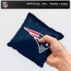 image:imageNFL Pro Football Dual Sided Bean Bags by Wild Sports 8 Count Premium Toss Bags for Cornhole Set  Great for Tailgates Outdoors BackyardNew England Patriots