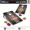 image:imageWild Sports NCAA 2 x 3 MDF Deluxe Cornhole Set  with Corners and ApronsLSU Tigers