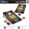 image:imageWild Sports NCAA 2 x 3 MDF Deluxe Cornhole Set  with Corners and ApronsMichigan Wolverines