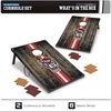 image:imageWild Sports NCAA 2 x 3 MDF Deluxe Cornhole Set  with Corners and ApronsNorth Carolina State Wolfpack