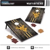 image:imageWild Sports NCAA 2 x 3 MDF Deluxe Cornhole Set  with Corners and ApronsWest Virginia Mountaineers