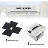 image:imageWild Sports Regulation Size Cornhole Bags  Set of 4 Premium Bean Bag Toss Bags  16oz Official WeightBlack