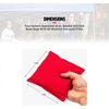 image:imageWild Sports Regulation Size Cornhole Bags  Set of 4 Premium Bean Bag Toss Bags  16oz Official WeightRed