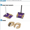 image:imageWild Sports Solid Wood College Quoits Set with Direct Print HD Team Graphics  Tailgate Ring Toss Game  Great Gift for Any NCAA Fan Ring Toss Outdoor Games for The BeachLSU Tigers