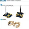 image:imageWild Sports Solid Wood College Quoits Set with Direct Print HD Team Graphics  Tailgate Ring Toss Game  Great Gift for Any NCAA Fan Ring Toss Outdoor Games for The BeachMichigan Wolverines