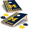 image:image2 x 3 Solid Wood Cornhole Set with Direct Print HD Team Graphics  Great Gift for Any NCAA Fan Bean Bag Toss Family Outdoor GamesMichigan Wolverines