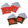 image:imageNFL Pro Football Dual Sided Bean Bags by Wild Sports 8 Count Premium Toss Bags for Cornhole Set  Great for Tailgates Outdoors BackyardCleveland Browns