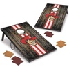 image:imageWild Sports NCAA 2 x 3 MDF Deluxe Cornhole Set  with Corners and ApronsNebraska Cornhuskers