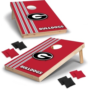 image:image2 x 3 Solid Wood Cornhole Set with Direct Print HD Team Graphics  Great Gift for Any NCAA Fan Bean Bag Toss Family Outdoor GamesGeorgia Bulldogs