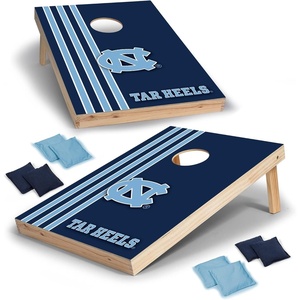 image:image2 x 3 Solid Wood Cornhole Set with Direct Print HD Team Graphics  Great Gift for Any NCAA Fan Bean Bag Toss Family Outdoor GamesNorth Carolina Tar Heels