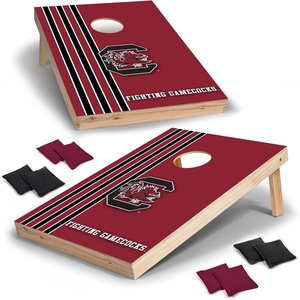 image:image2 x 3 Solid Wood Cornhole Set with Direct Print HD Team Graphics  Great Gift for Any NCAA Fan Bean Bag Toss Family Outdoor GamesSouth Carolina Fighting Gamecocks