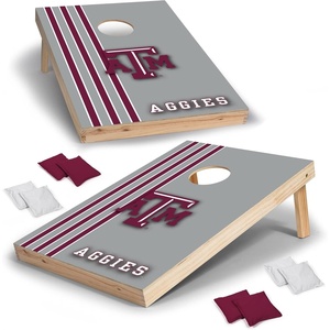 image:image2 x 3 Solid Wood Cornhole Set with Direct Print HD Team Graphics  Great Gift for Any NCAA Fan Bean Bag Toss Family Outdoor GamesTexas AM Aggies