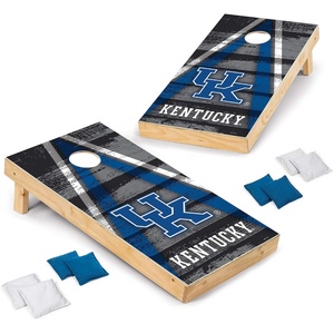 image:imageNCAA College 2 x 4 Wood Direct Print Tournament Cornhole Set by Wild Sports 8 Bean Bags Vintage Triange Design  Tailgate Outdoor BackyardKentucky Wildcats