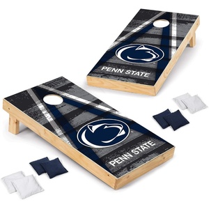 image:imageNCAA College 2 x 4 Wood Direct Print Tournament Cornhole Set by Wild Sports 8 Bean Bags Vintage Triange Design  Tailgate Outdoor BackyardPenn State Nittany Lions