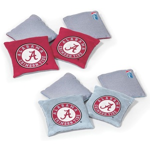 image:imageNCAA College Dual Sided Bean Bags by Wild Sports 8 Count Premium Toss Bags for Cornhole Set  Great for Tailgates Outdoors BackyardAlabama Crimson Tide