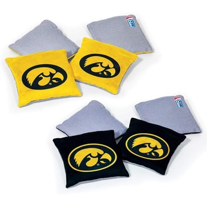 image:imageNCAA College Dual Sided Bean Bags by Wild Sports 8 Count Premium Toss Bags for Cornhole Set  Great for Tailgates Outdoors BackyardIowa Hawkeyes