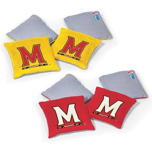 image:imageNCAA College Dual Sided Bean Bags by Wild Sports 8 Count Premium Toss Bags for Cornhole Set  Great for Tailgates Outdoors BackyardMaryland Terrapins