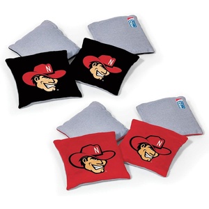 image:imageNCAA College Dual Sided Bean Bags by Wild Sports 8 Count Premium Toss Bags for Cornhole Set  Great for Tailgates Outdoors BackyardNebraska Cornhuskers