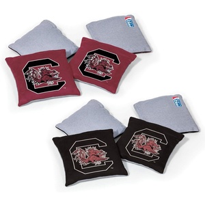 image:imageNCAA College Dual Sided Bean Bags by Wild Sports 8 Count Premium Toss Bags for Cornhole Set  Great for Tailgates Outdoors BackyardSouth Carolina Fighting Gamecocks