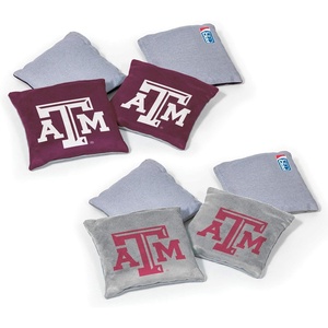 image:imageNCAA College Dual Sided Bean Bags by Wild Sports 8 Count Premium Toss Bags for Cornhole Set  Great for Tailgates Outdoors BackyardTexas AM Aggies