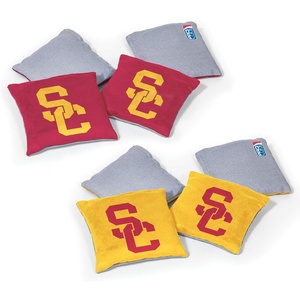 image:imageNCAA College Dual Sided Bean Bags by Wild Sports 8 Count Premium Toss Bags for Cornhole Set  Great for Tailgates Outdoors BackyardUSC Trojans