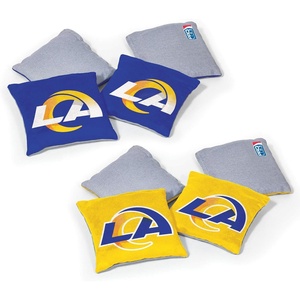 image:imageNFL Pro Football Dual Sided Bean Bags by Wild Sports 8 Count Premium Toss Bags for Cornhole Set  Great for Tailgates Outdoors BackyardLos Angeles Rams