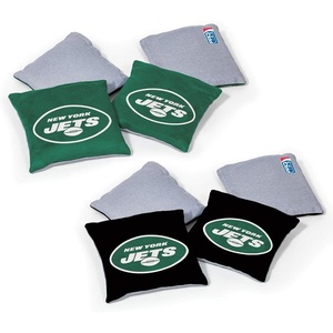 image:imageNFL Pro Football Dual Sided Bean Bags by Wild Sports 8 Count Premium Toss Bags for Cornhole Set  Great for Tailgates Outdoors BackyardNew York Jets
