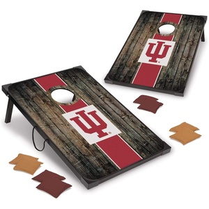 image:imageWild Sports NCAA 2 x 3 MDF Deluxe Cornhole Set  with Corners and ApronsIndiana Hoosiers