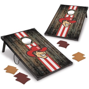 image:imageWild Sports NCAA 2 x 3 MDF Deluxe Cornhole Set  with Corners and ApronsNebraska Cornhuskers