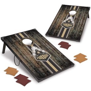 image:imageWild Sports NCAA 2 x 3 MDF Deluxe Cornhole Set  with Corners and ApronsPurdue Boilermakers