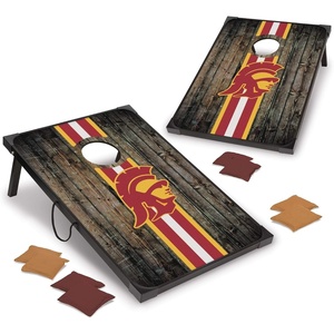 image:imageWild Sports NCAA 2 x 3 MDF Deluxe Cornhole Set  with Corners and ApronsUSC Trojans