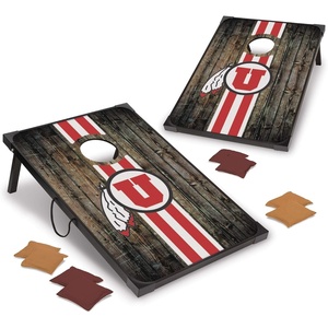 image:imageWild Sports NCAA 2 x 3 MDF Deluxe Cornhole Set  with Corners and ApronsUtah Utes