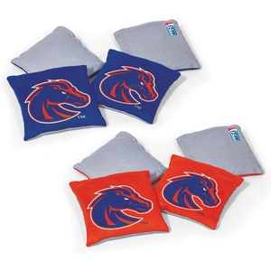 image:imageWild Sports NCAA Wisconsin Badgers 8pk Dual Sided Bean Bags Team ColorBoise State Broncos