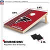 image:imageNFL 2 x 3 Solid Wood Cornhole Set with Direct Print HD Team Graphics  Great Gift for Any Football Fan Bean Bag Toss Family Outdoor GamesAtlanta Falcons