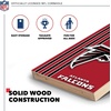 image:imageNFL 2 x 3 Solid Wood Cornhole Set with Direct Print HD Team Graphics  Great Gift for Any Football Fan Bean Bag Toss Family Outdoor GamesAtlanta Falcons