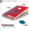 image:imageNFL 2 x 3 Solid Wood Cornhole Set with Direct Print HD Team Graphics  Great Gift for Any Football Fan Bean Bag Toss Family Outdoor GamesBuffalo Bills