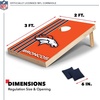 image:imageNFL 2 x 3 Solid Wood Cornhole Set with Direct Print HD Team Graphics  Great Gift for Any Football Fan Bean Bag Toss Family Outdoor GamesDenver Broncos