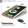 image:imageNFL 2 x 3 Solid Wood Cornhole Set with Direct Print HD Team Graphics  Great Gift for Any Football Fan Bean Bag Toss Family Outdoor GamesGreen Bay Packers