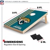 image:imageNFL 2 x 3 Solid Wood Cornhole Set with Direct Print HD Team Graphics  Great Gift for Any Football Fan Bean Bag Toss Family Outdoor GamesJacksonville Jaguars