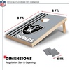image:imageNFL 2 x 3 Solid Wood Cornhole Set with Direct Print HD Team Graphics  Great Gift for Any Football Fan Bean Bag Toss Family Outdoor GamesLas Vegas Raiders