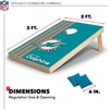 image:imageNFL 2 x 3 Solid Wood Cornhole Set with Direct Print HD Team Graphics  Great Gift for Any Football Fan Bean Bag Toss Family Outdoor GamesMiami Dolphins