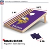 image:imageNFL 2 x 3 Solid Wood Cornhole Set with Direct Print HD Team Graphics  Great Gift for Any Football Fan Bean Bag Toss Family Outdoor GamesMinnesota Vikings