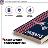 image:imageNFL 2 x 3 Solid Wood Cornhole Set with Direct Print HD Team Graphics  Great Gift for Any Football Fan Bean Bag Toss Family Outdoor GamesNew England Patriots