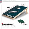 image:imageNFL 2 x 3 Solid Wood Cornhole Set with Direct Print HD Team Graphics  Great Gift for Any Football Fan Bean Bag Toss Family Outdoor GamesPhiladelphia Eagles
