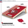 image:imageNFL 2 x 3 Solid Wood Cornhole Set with Direct Print HD Team Graphics  Great Gift for Any Football Fan Bean Bag Toss Family Outdoor GamesSan Francisco 49ers