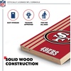 image:imageNFL 2 x 3 Solid Wood Cornhole Set with Direct Print HD Team Graphics  Great Gift for Any Football Fan Bean Bag Toss Family Outdoor GamesSan Francisco 49ers