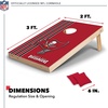 image:imageNFL 2 x 3 Solid Wood Cornhole Set with Direct Print HD Team Graphics  Great Gift for Any Football Fan Bean Bag Toss Family Outdoor GamesTampa Bay Buccaneers